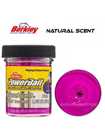 Плаваща паста за пъстърва Berkley Natural Scent Glitter - Plum