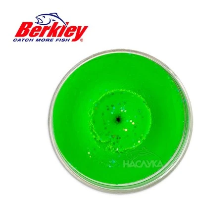 Плаваща паста за пъстърва Berkley Natural Scent Glitter - Liver - Spring Green