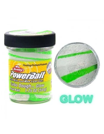 Плаваща паста за пъстърва Berkley Turbo Dough, Trout Bait - Glow/Green/White