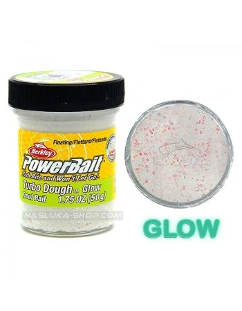 Плаваща паста за пъстърва Berkley Turbo Dough, Trout Bait - Glow/White