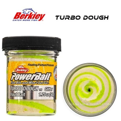 Плаваща паста за пъстърва Berkley Turbo Dough, Trout Bait - White Chart