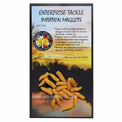 Изкуствен бял червей Enterprise Popup Imitation Maggots - Yellow