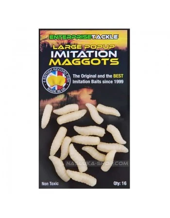 Изкуствен бял червей Enterprise Popup Imitation Maggots - White