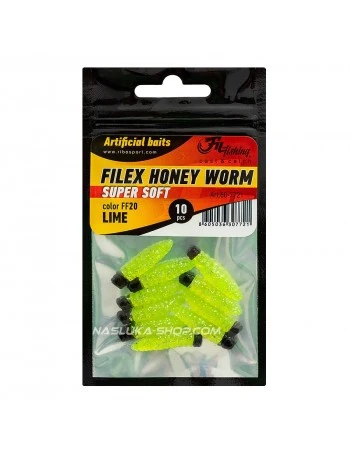 Силиконова камола Filex Honey Worm - цвят FF20 Lime