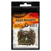Силиконови бели червеи Filex Maggots - цвят FF04 Bronze Glitter