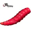 Силиконови бели червеи Filex Maggots, цвят FF05 Fluo Red