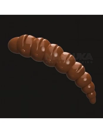 Силиконова ароматизирана камола Linkor Kamola Cocoa Brown, аромат - Salmon, 4 см - 12 бр.