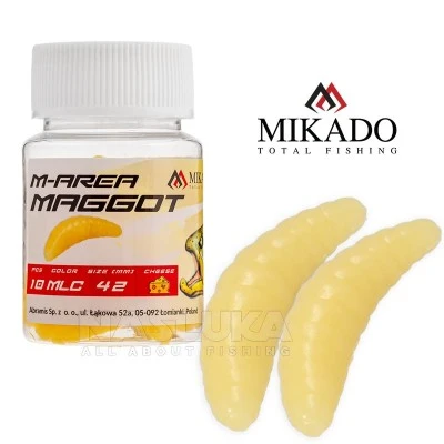 Силиконова ароматизирана камола Mikado M-Area Maggot 3.4см, 16 бр., MLC
