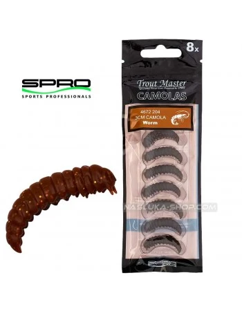 Силиконова ароматизирана камола SPRO Trout Master Camolas - Worm - 3см - 8 бр.