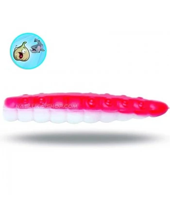 Силиконови ларви-камола Magic Trout B-Maggot - White Red