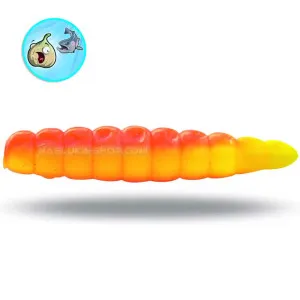 Силиконови ларви-камола Magic Trout B-Maggot, Yellow Orange Силиконови ларви-камола Magic Trout B-Maggot, Yellow Orange