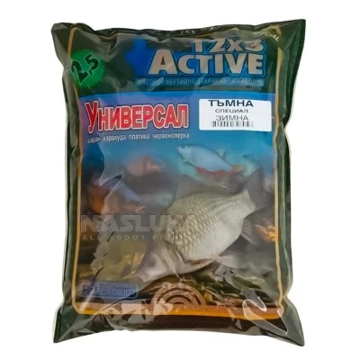 Захранка за риболов FilStar 12х3 Active - Универсал Тъмна, 2.5 кг