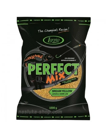 Захранка за риболов Lorpio Perfect Mix 1кг - Bream Yellow