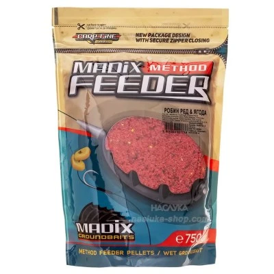 Готова за употреба фидер захранка Madix Method Feeder - Робин ред и Ягода