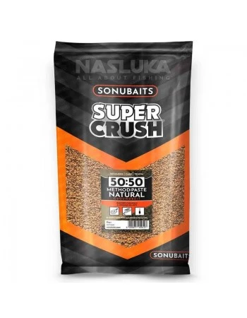 Захранка за метод фидер Sonubaits Super Crush Groundbait, 50:50 Method:Paste Natural