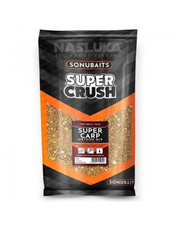 Захранка за метод фидер Sonubaits Super Crush Groundbait, Super Carp Method Mix