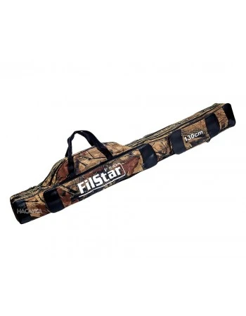 Двоен калъф за въдици с макара FilStar Camo - 201