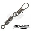 Вирбели с карабина Owner Inter Lock Crane Swivel