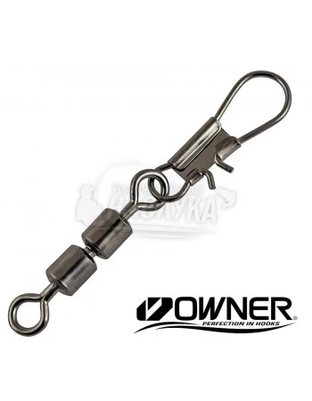 Вирбели с карабина Owner Inter Lock Crane Swivel