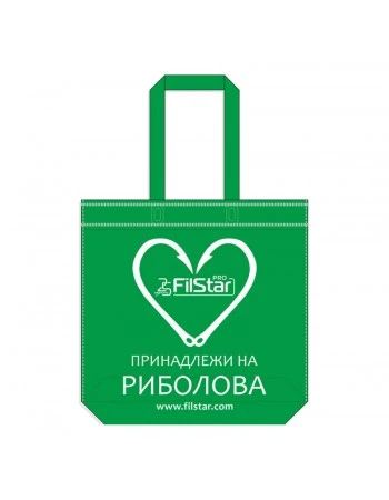 Чанта-торба от плат Filstar, зелен цвят