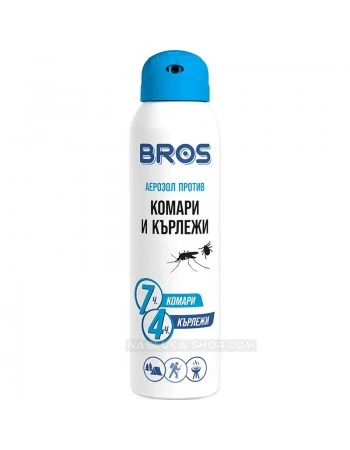 Репелент спрей Bros аерозол против комари и кърлежи