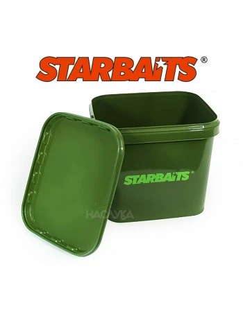 Квадратна кофа с капак Starbaits - 3.5л