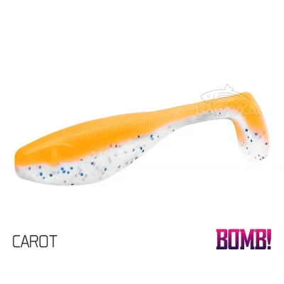 Сет от 5 бр. силиконови примамки Delphin BOMB Fatty - 10 см - цвят Carot