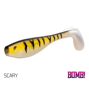 Сет от 5 бр. силиконови примамки Delphin BOMB Fatty, 10 см, цвят Scary