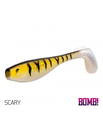 Сет от 5 бр. силиконови примамки Delphin BOMB Fatty - 10 см - цвят Scary