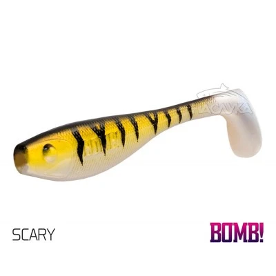 Сет от 5 бр. силиконови примамки Delphin BOMB Fatty - 10 см - цвят Scary