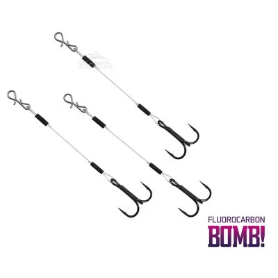 Флуорокарбонови поводи с тройка Bomb - 3 бр.