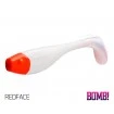 Сет от 5 бр. силиконови примамки Delphin BOMB Fatty - 10 см - цвят Redface