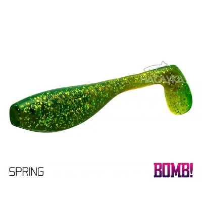 Сет от 5 бр. силиконови примамки Delphin BOMB Fatty - 10 см - цвят Spring