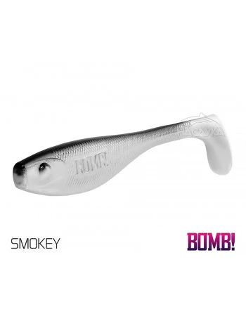 Сет от 5 бр. силиконови примамки Delphin BOMB Fatty - 10 см - цвят Smokey