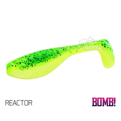 Сет от 5 бр. силиконови примамки Delphin BOMB Fatty - 10 см - цвят Reactor