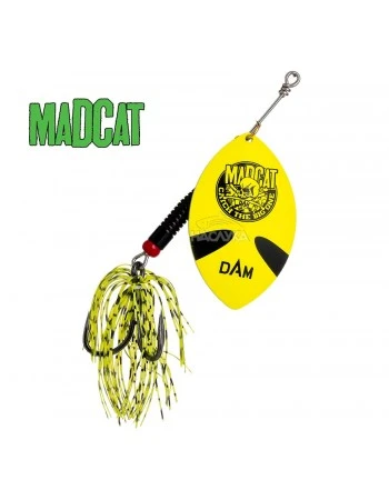 Въртяща блесна за сом MADCAT Big Blade Spinners - Fluo Yellow