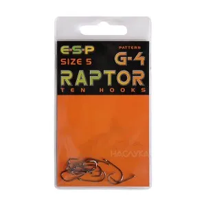 Куки за риболов на шаран ESP Raptor G-4