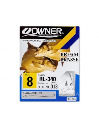 Вързани куки за риболов на платика Owner Chinta RL-340