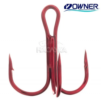 Тройни куки в пакет Owner ST-36 RED - 8 бр.