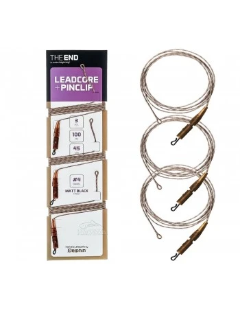 Комплект монтажи за шаран Delphin Leadcore + PIN clip