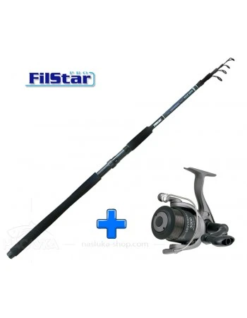Комплект Въдица + Макара за спининг риболов FilStar Universal Tele Spin - 2.40м