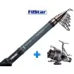 Комплект Въдица + Макара за шарански риболов Filstar Universal Tele Carp, 3.60 м