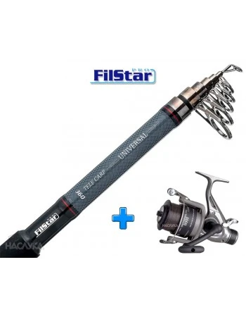 Комплект Въдица + Макара за шарански риболов FilStar Universal Tele Carp - 3.60м
