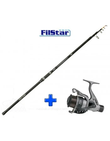 Комплект Въдица + Макара за морски риболов Filstar Universal Tele Surf - 3.50м