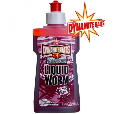 Течна добавка атрактант Dynamite Baits XL Liquid - Worm