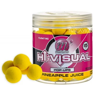 Плуващи топчета Mainline Hi-Visual Pop-ups - Pineapple Juice - 15 мм