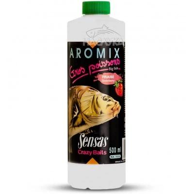 Течен ароматизатор Sensas Aromix Strawberry - Ягода