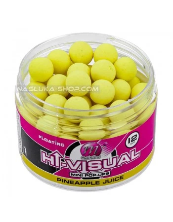 Плуващи топчета Mainline Hi-Visual Mini Pop-ups - Pineapple Juice - 12мм
