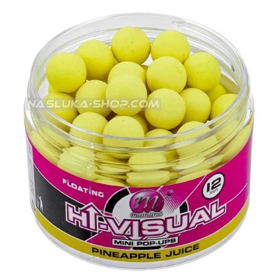 Плуващи топчета Mainline Hi-Visual Mini Pop-ups - Pineapple Juice - 12мм