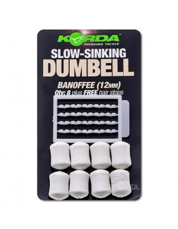 Ароматизирани дъмбели Korda Slow-Sinking Dumbell - Banoffee